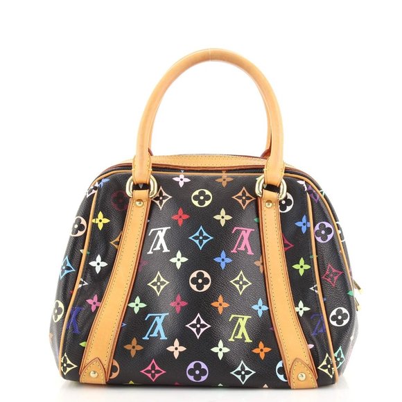 Priscilla Monogram Multicolor Black Handbag - Picture 3 of 7